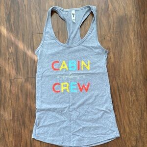 Gray Tank Top with Airplane ✈️